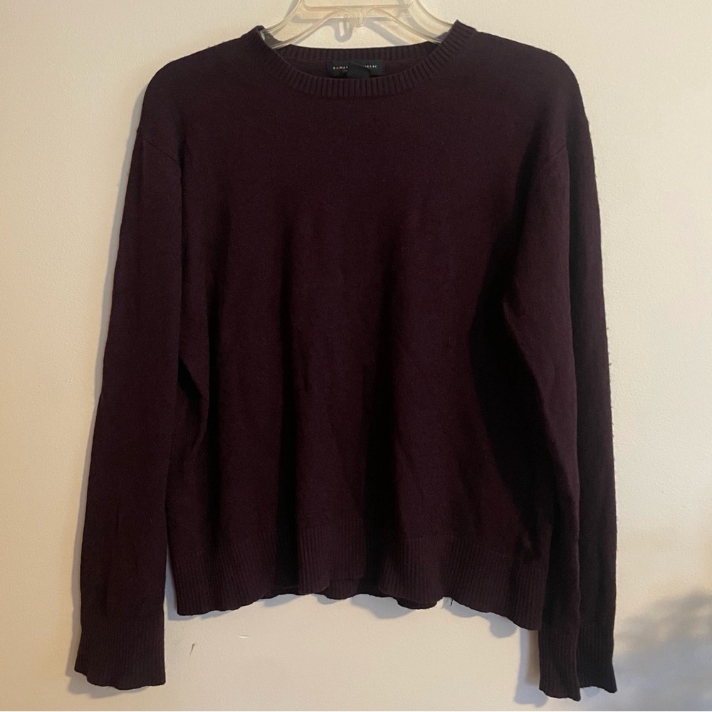 Banana Republic Silk Cashmere Purple Sweater